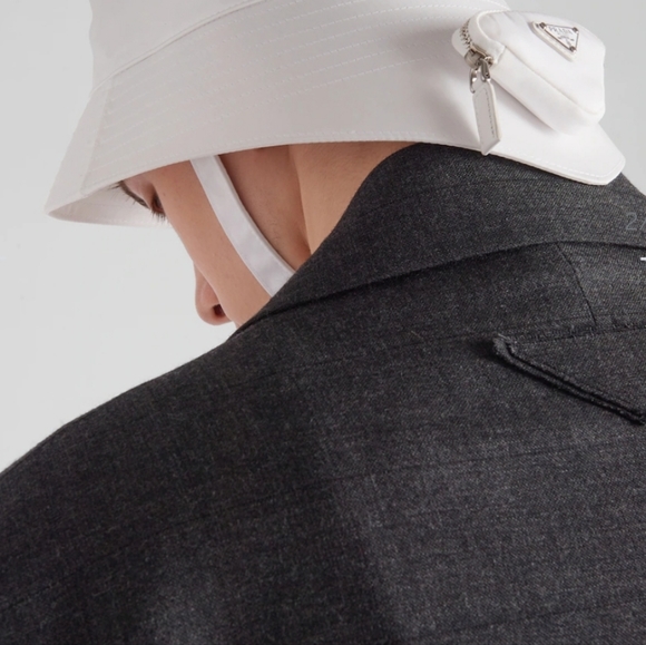 Prada Rw Nylon Bucket Mini Pouch Hat - Picture 2 of 2